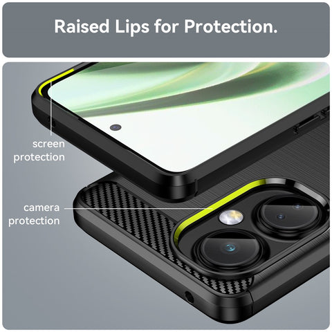 For OnePlus Nord N30 5G / Nord CE 3 Lite 5G TPU Phone Case Brushed Carbon Fiber Texture Cover