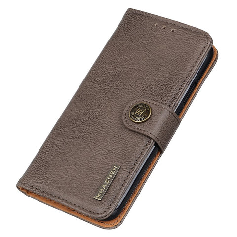 KHAZNEH Phone Leather Case for Samsung Galaxy F34 5G / M34 5G , Wallet Stand Cowhide Texture Phone Cover