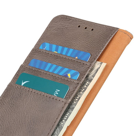 KHAZNEH Phone Leather Case for Samsung Galaxy F34 5G / M34 5G , Wallet Stand Cowhide Texture Phone Cover
