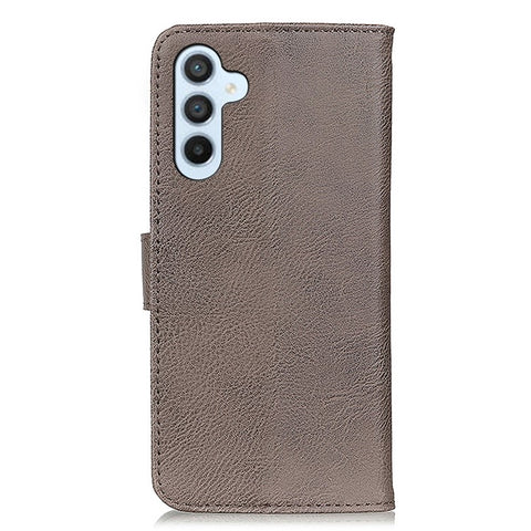 KHAZNEH Phone Leather Case for Samsung Galaxy F34 5G / M34 5G , Wallet Stand Cowhide Texture Phone Cover