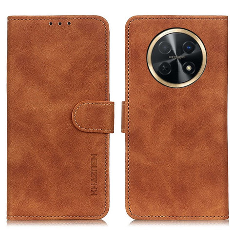 KHAZNEH For Huawei nova Y91 4G / Enjoy 60X Phone Case Retro Texture PU Leather Wallet Stand Phone Cover