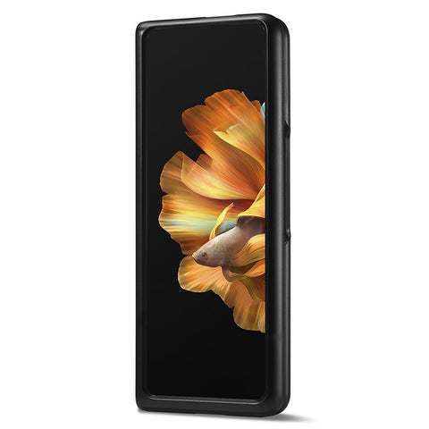 LC.IMEEKE Carbon Fiber Texture Cover for Xiaomi Mi Mix Fold , PU Leather+TPU+EVA Phone Back Protector Case