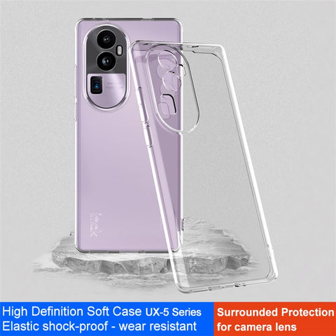 IMAK UX-5 Series For Oppo Reno10 Pro+ 5G Protection Cover Shockproof Phone Case Clear TPU Cell Phone Shell