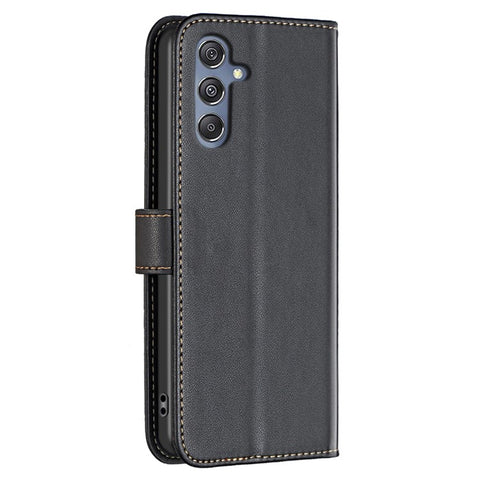 BINFEN COLOR BF17 Leather Flip Cover for Samsung Galaxy F34 5G / M34 5G , Wallet Stand Full Protection Phone Case