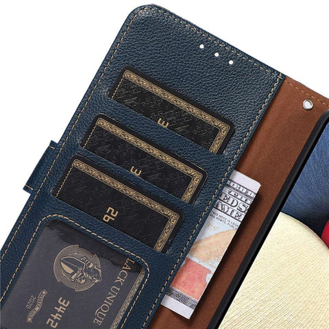 KHAZNEH For Samsung Galaxy F34 5G / M34 5G RFID Blocking Phone Leather Case Wallet Stand Litchi Texture Cover