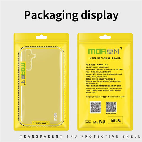 MOFI TPU Phone Case for Samsung Galaxy F34 5G / M34 5G , Anti-scratch Transparent Phone Cover