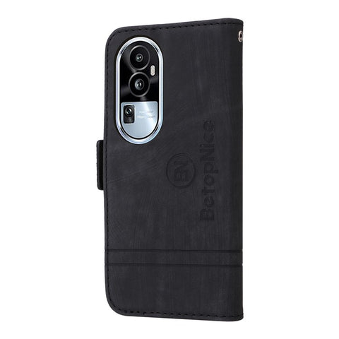 BETOPNICE 001 For Oppo Reno10 Pro 5G (Global) / Reno10 5G (Global) PU Leather Shockproof Phone Case Folding Stand Wallet Cover