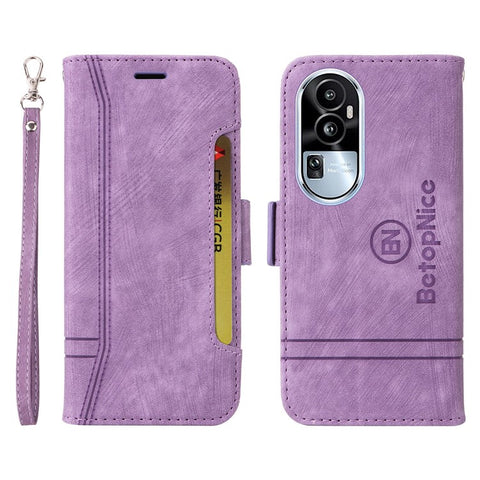 BETOPNICE 001 For Oppo Reno10 Pro 5G (Global) / Reno10 5G (Global) PU Leather Shockproof Phone Case Folding Stand Wallet Cover