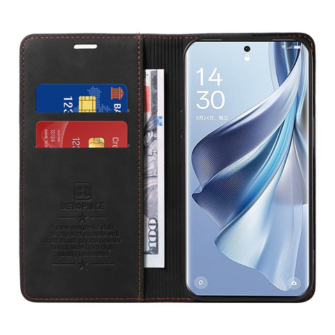 BETOPNICE 003 For Oppo Reno10 Pro 5G (Global) / Reno10 5G (Global) PU Leather Wallet Shell RFID Blocking Stand Phone Case