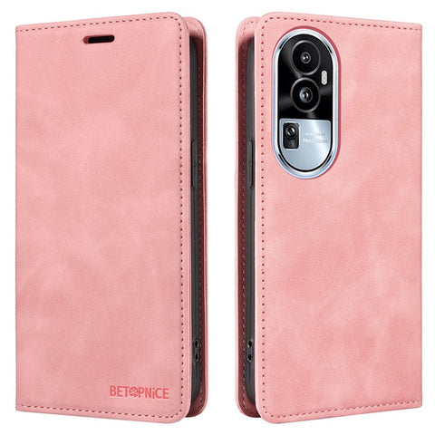 BETOPNICE 003 For Oppo Reno10 Pro 5G (Global) / Reno10 5G (Global) PU Leather Wallet Shell RFID Blocking Stand Phone Case