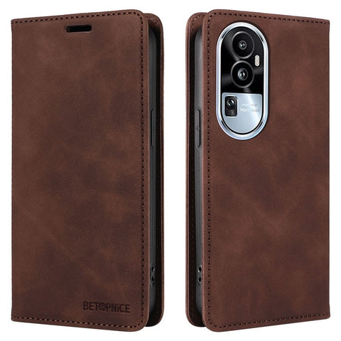 BETOPNICE 003 For Oppo Reno10 Pro 5G (Global) / Reno10 5G (Global) PU Leather Wallet Shell RFID Blocking Stand Phone Case
