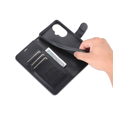 AZNS Wallet Phone Cover for Oppo K11x 5G , Stand PU Leather Anti-scratch Phone Case