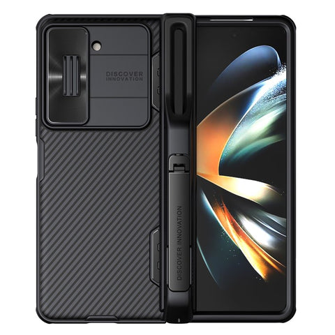 NILLKIN CamShield Fold Case for Samsung Galaxy Z Fold5 5G TPU+PC Phone Cover Kickstand Shell with Pen Slot
