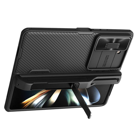 NILLKIN CamShield Fold Case for Samsung Galaxy Z Fold5 5G TPU+PC Phone Cover Kickstand Shell with Pen Slot