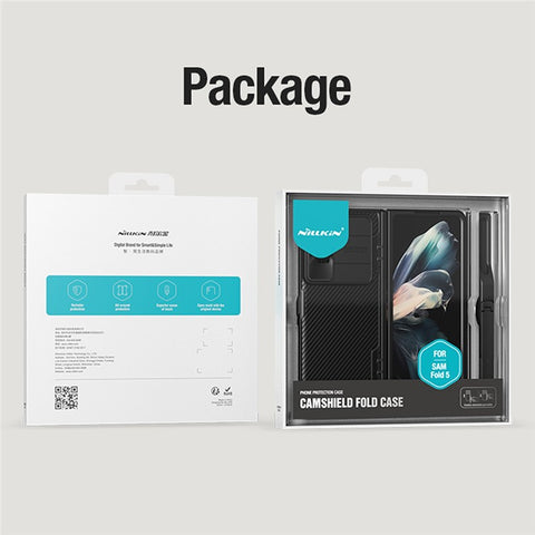 NILLKIN CamShield Fold Case for Samsung Galaxy Z Fold5 5G TPU+PC Phone Cover Kickstand Shell with Pen Slot
