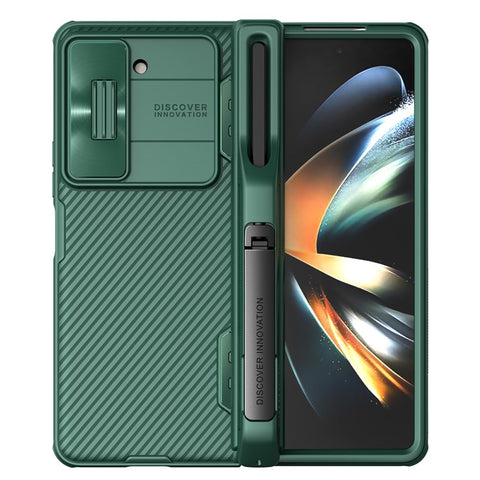 NILLKIN CamShield Fold Case for Samsung Galaxy Z Fold5 5G TPU+PC Phone Cover Kickstand Shell with Pen Slot