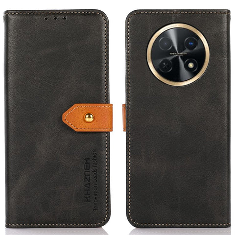 KHAZNEH For Huawei nova Y91 4G / Enjoy 60X PU Leather Case Cowhide Texture Stand Wallet Phone Cover