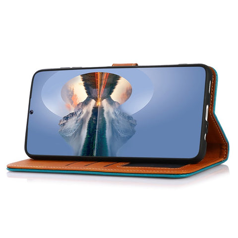 KHAZNEH For Huawei nova Y91 4G / Enjoy 60X PU Leather Case Cowhide Texture Stand Wallet Phone Cover