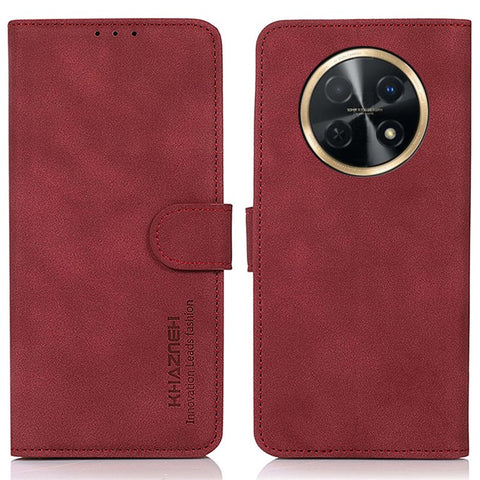 KHAZNEH For Huawei nova Y91 4G / Enjoy 60X Anti-drop Phone Cover Textured PU Leather Wallet Stand Case
