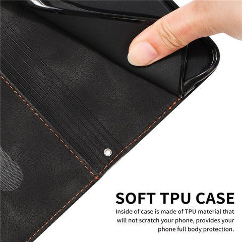 For Oppo A57 (2022) 5G / A77 5G / A57 4G / A57e 4G / A57s 4G / A77 4G / A77s 4G / Realme V23 5G / OnePlus Nord N20 SE 4G Imprinted Leather Phone Stand Wallet Case