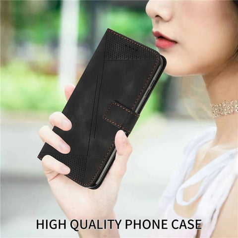 For Oppo A57 (2022) 5G / A77 5G / A57 4G / A57e 4G / A57s 4G / A77 4G / A77s 4G / Realme V23 5G / OnePlus Nord N20 SE 4G Imprinted Leather Phone Stand Wallet Case