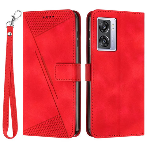 For Oppo A57 (2022) 5G / A77 5G / A57 4G / A57e 4G / A57s 4G / A77 4G / A77s 4G / Realme V23 5G / OnePlus Nord N20 SE 4G Imprinted Leather Phone Stand Wallet Case