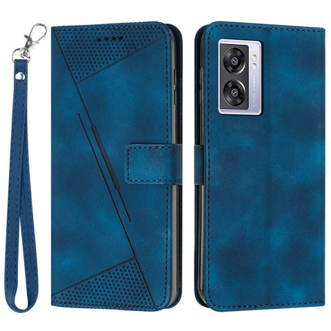 For Oppo A57 (2022) 5G / A77 5G / A57 4G / A57e 4G / A57s 4G / A77 4G / A77s 4G / Realme V23 5G / OnePlus Nord N20 SE 4G Imprinted Leather Phone Stand Wallet Case