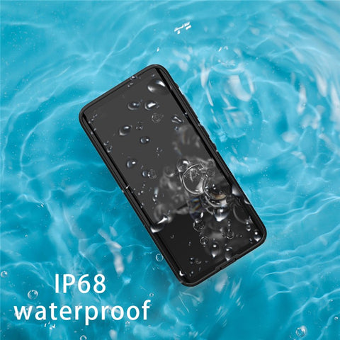 REDPEPPER For Samsung Galaxy S20 Ultra IP68 Waterproof Case Swimming Diving Clear Back Phone Shell [Support Fingerprint Unlock]