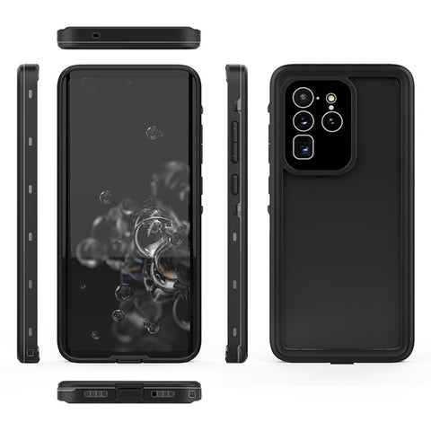 REDPEPPER For Samsung Galaxy S20 Ultra IP68 Waterproof Case Swimming Diving Clear Back Phone Shell [Support Fingerprint Unlock]