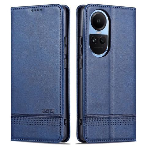 AZNS For Oppo Reno10 5G (Global) / Reno10 Pro 5G (Global) Phone Case Wallet Stand PU Leather Cowhide Texture Cover
