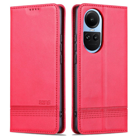 AZNS For Oppo Reno10 5G (Global) / Reno10 Pro 5G (Global) Phone Case Wallet Stand PU Leather Cowhide Texture Cover