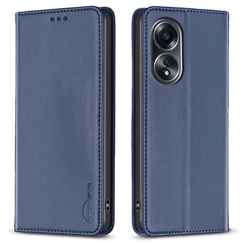 BINFEN COLOR BF18 For Oppo A58 4G / A98 5G Foldable Stand Leather Cover Phone Case Card Holder Shell