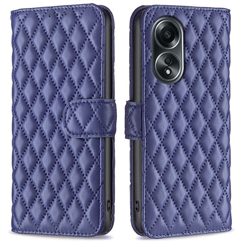 BINFEN COLOR BF Style-14 for Oppo A58 4G / A98 5G Imprinted Leather Case Wallet Stand Flip Phone Cover