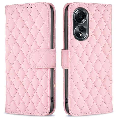 BINFEN COLOR BF Style-14 for Oppo A58 4G / A98 5G Imprinted Leather Case Wallet Stand Flip Phone Cover