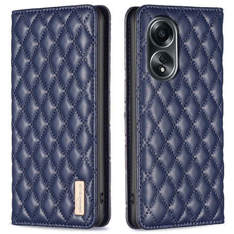 BINFEN COLOR BF Style-16 For Oppo A58 4G / A98 5G PU Leather Stand Cover Card Holder Phone Case