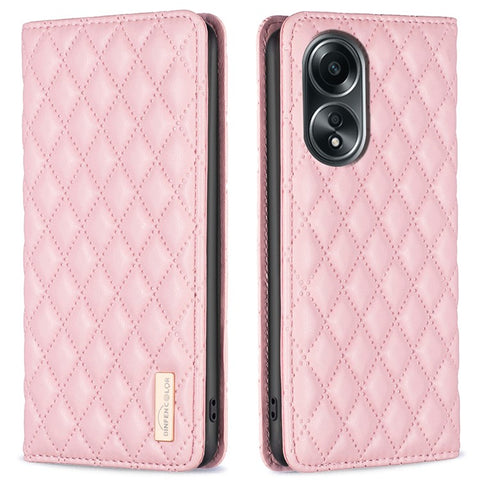BINFEN COLOR BF Style-16 For Oppo A58 4G / A98 5G PU Leather Stand Cover Card Holder Phone Case