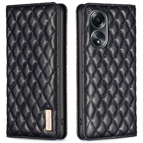 BINFEN COLOR BF Style-16 For Oppo A58 4G / A98 5G PU Leather Stand Cover Card Holder Phone Case