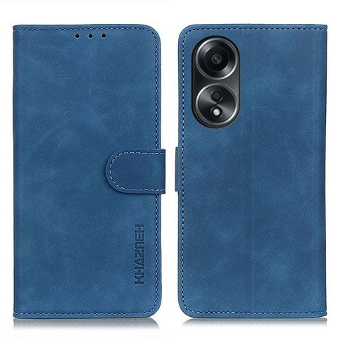 KHAZNEH For Oppo A78 4G Anti-Scratch Shell Wallet Phone Cover Retro Texture PU Leather Stand Case