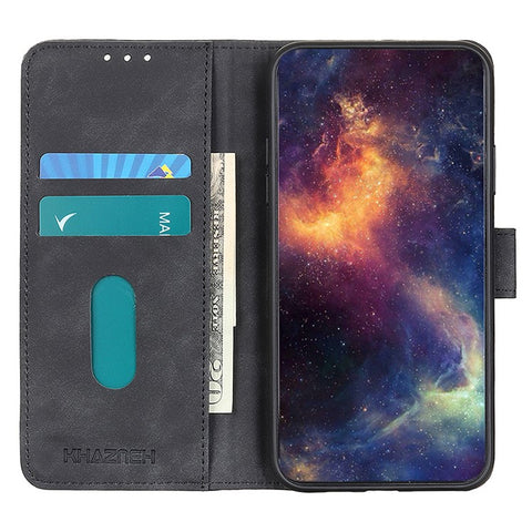 KHAZNEH For Oppo A58 5G / A78 5G PU Leather Stand Case Wallet Phone Cover Retro Texture Shell
