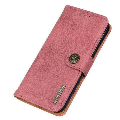 KHAZNEH For Oppo A58 5G / A78 5G Dustproof Shell Cowhide Texture Case Stand Wallet PU Leather Phone Cover