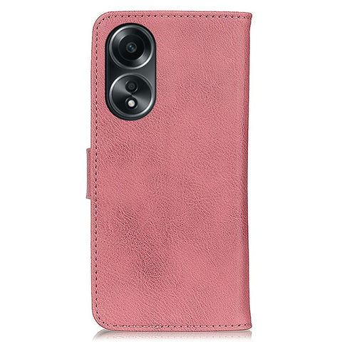 KHAZNEH For Oppo A58 5G / A78 5G Dustproof Shell Cowhide Texture Case Stand Wallet PU Leather Phone Cover