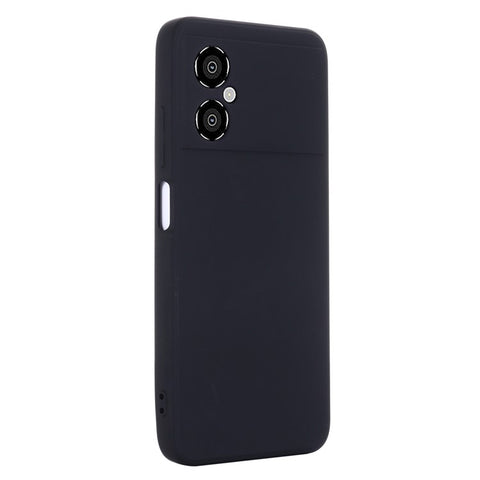 For Xiaomi Redmi Note 11R 5G Slim-Fit Phone Shell Liquid Silicone Soft Lining Phone Case Cover with Strap
