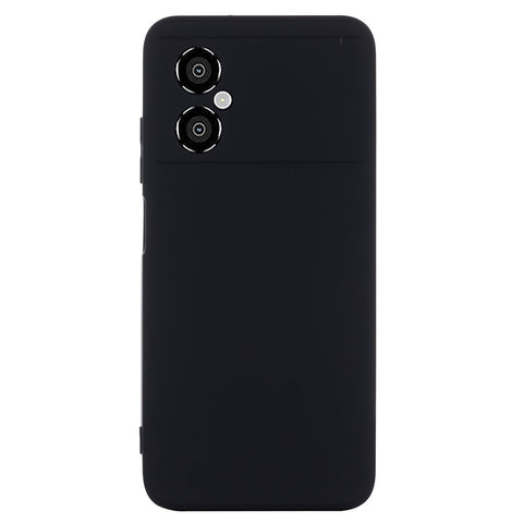 For Xiaomi Redmi Note 11R 5G Slim-Fit Phone Shell Liquid Silicone Soft Lining Phone Case Cover with Strap