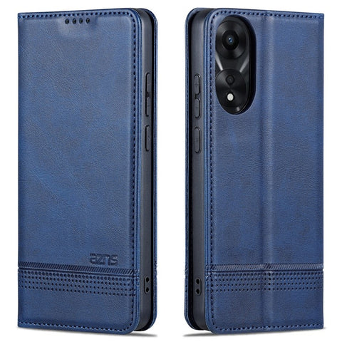 AZNS For Oppo A78 4G Phone Cover PU Leather Flip Wallet Stand Case Magnetic Phone Shell