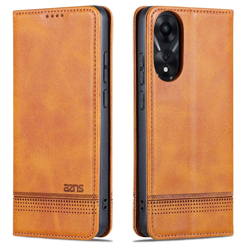 AZNS For Oppo A78 4G Phone Cover PU Leather Flip Wallet Stand Case Magnetic Phone Shell