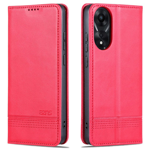 AZNS For Oppo A78 4G Phone Cover PU Leather Flip Wallet Stand Case Magnetic Phone Shell