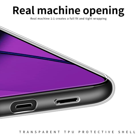 MOFI Transparent Phone Case for OnePlus Ace 2 Pro 5G , Soft TPU Protective Mobile Phone Cover