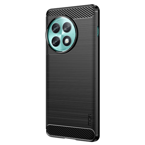 MOFI JK TPU Series-1 for OnePlus Ace 2 Pro 5G Anti-scratch Carbon Fiber Texture Brushed Cover TPU Phone Case