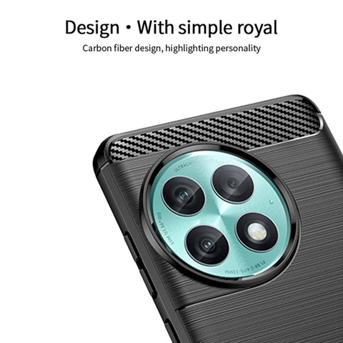 MOFI JK TPU Series-1 for OnePlus Ace 2 Pro 5G Anti-scratch Carbon Fiber Texture Brushed Cover TPU Phone Case