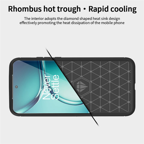 MOFI JK TPU Series-1 for OnePlus Ace 2 Pro 5G Anti-scratch Carbon Fiber Texture Brushed Cover TPU Phone Case